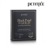 PETITFEE Black Pearl & Gold Hydrogel Mask Pack Гидрогелевая маска с золотом и черным жемчугом 5 штук