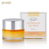 PETITFEE Oil Blossom Lip Mask Ночная маская для губ с витамином Е и маслом облепихи 15 g