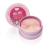 KOELF Ruby & Bulgarian Rose Eye Patch Гидрогелевые патчи для глаз с рубином 60 штук