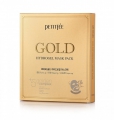 PETITFEE Gold Hydrogel Mask Pack Гидрогелевая маска для лица с золотым комплексом +5 штук
